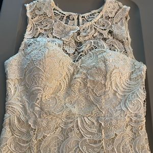 Gorgeous lace overlay dress.
